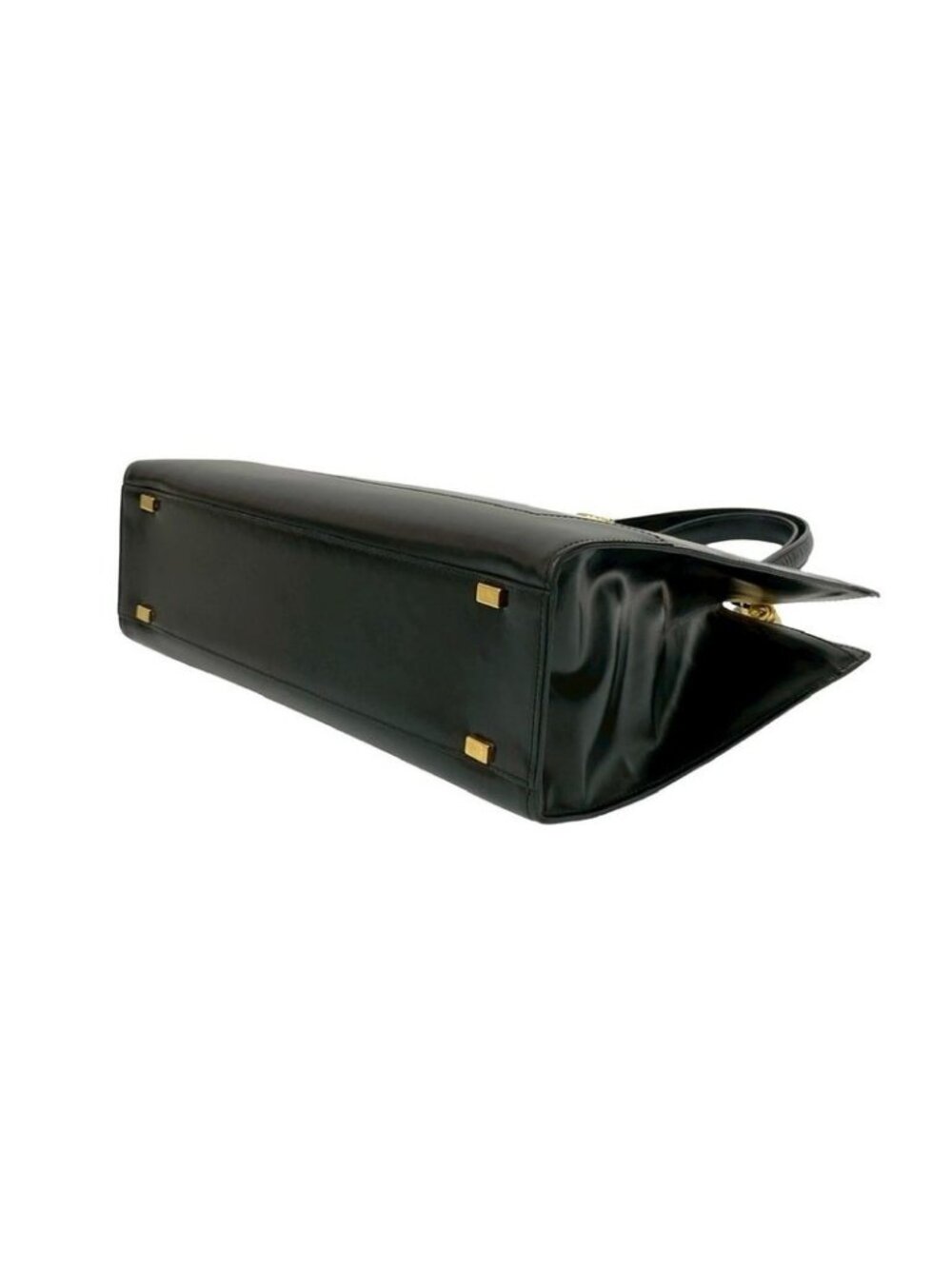 Celine Vintage Logo Ring Calf Leather Handbag - Picture 9 of 11